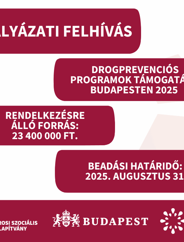 Pályázati felhívás: Drogprevenciós Programok Támogatása Budapesten 2025